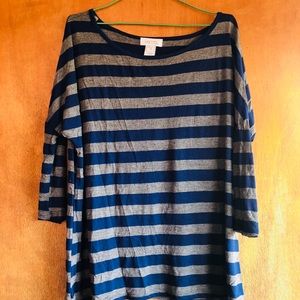 Striped Dolman Top